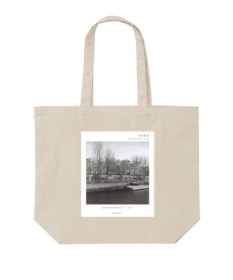 PARIS PHOTO TOTE BAG [ Seine river and man ]