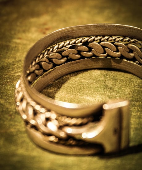 Mexican jewelry vintage silver bangle