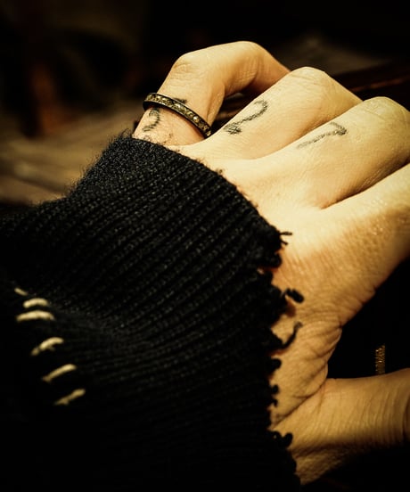 Eternity vintage silver ring