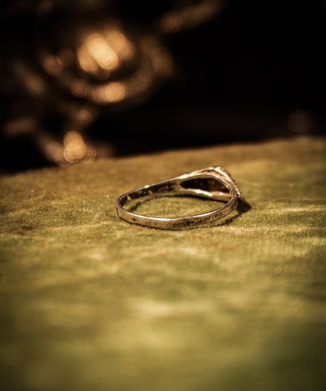 Tiger Eye vintage stone silver ring