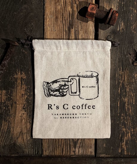 R's C coffee Drawstring bag (LOGO)
