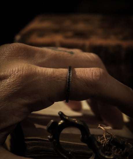 Eternity vintage sterling silver ring