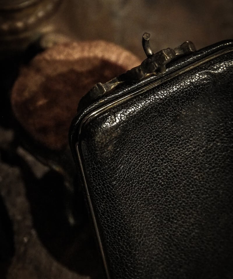 Vintage leather coin & pass case | WAIOKIRY