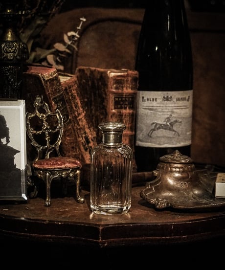 1900's Victorian Silver Topped Dressing Table Bottle