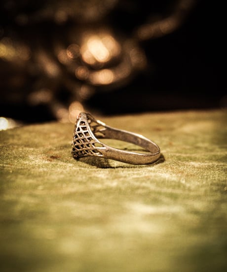Mexican coin vintage silver ring