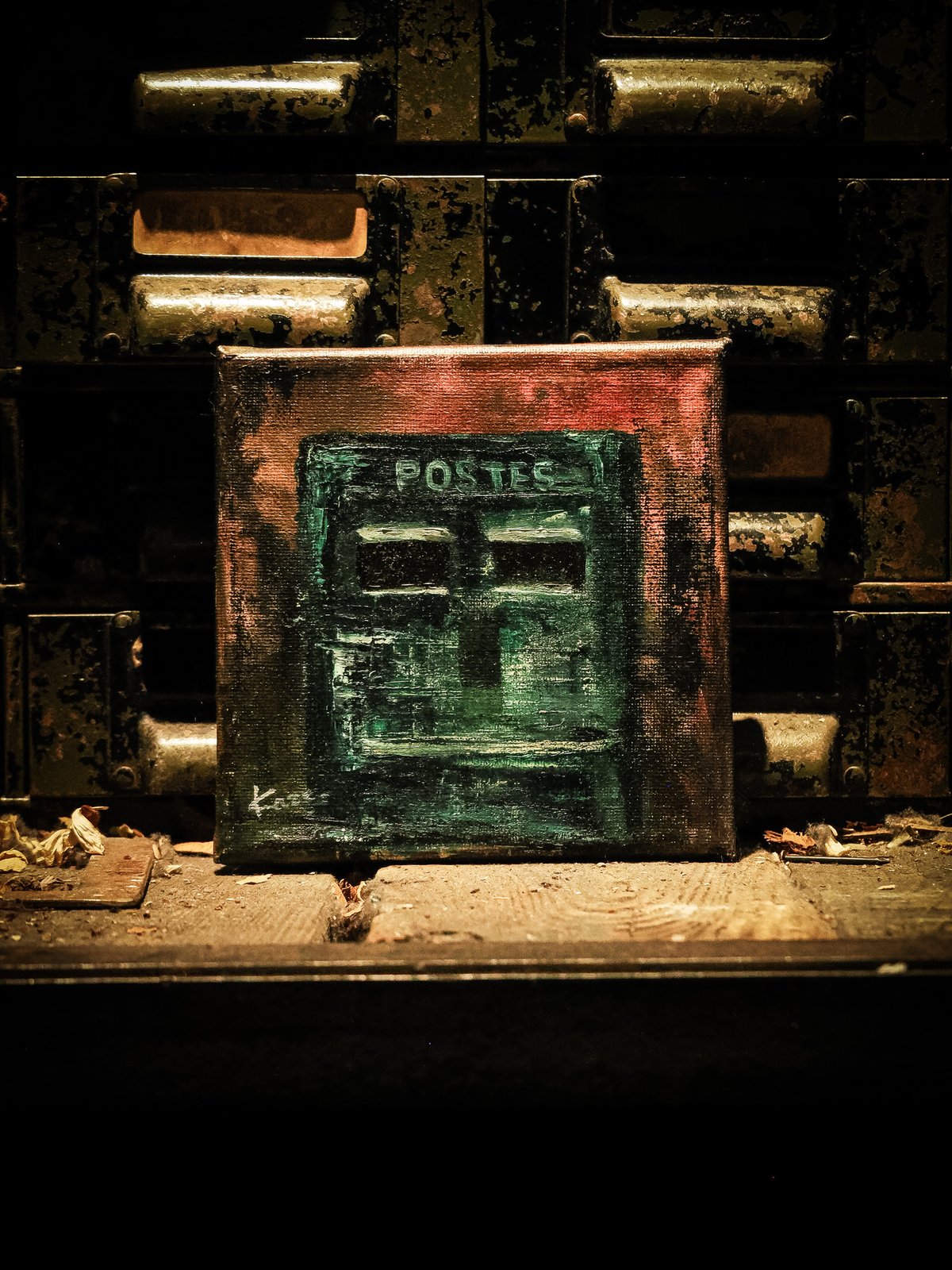 dinky.no299.ポスト、オフィス、セット，1958年製 Postes] Oil painting by Kaze | WAIOKIRY