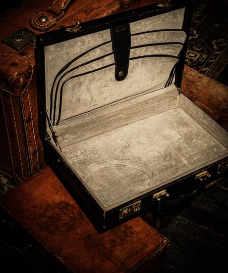 Vintage real leather attaché case