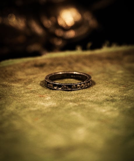 Eternity vintage silver ring