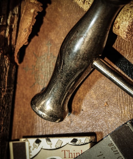 Silver vintage corkscrew