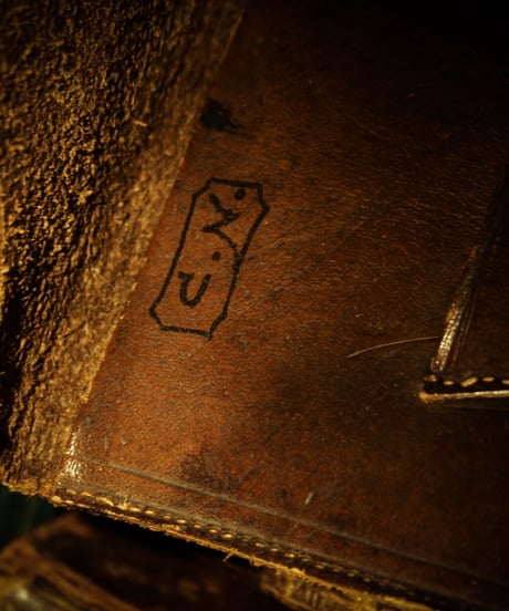 Leather vintage wallet & pass case