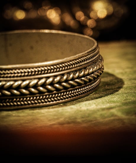 Mexican jewelry vintage silver bangle