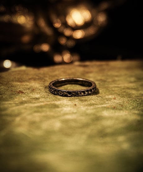 Eternity vintage silver ring