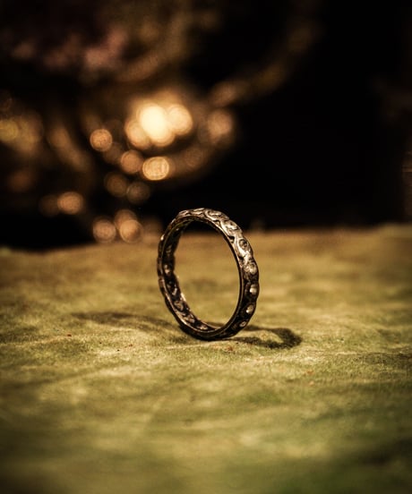 Eternity vintage silver ring