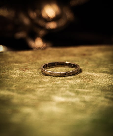 Line vintage silver ring