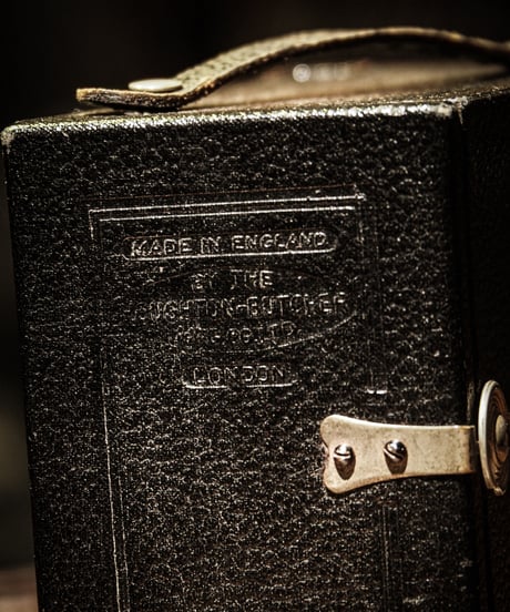 Ensign 2 1/4 B Box Film Camera by Houghton