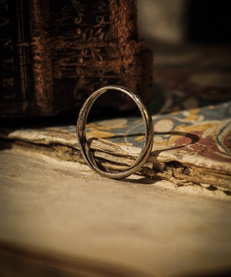 Twist vintage sterling silver ring