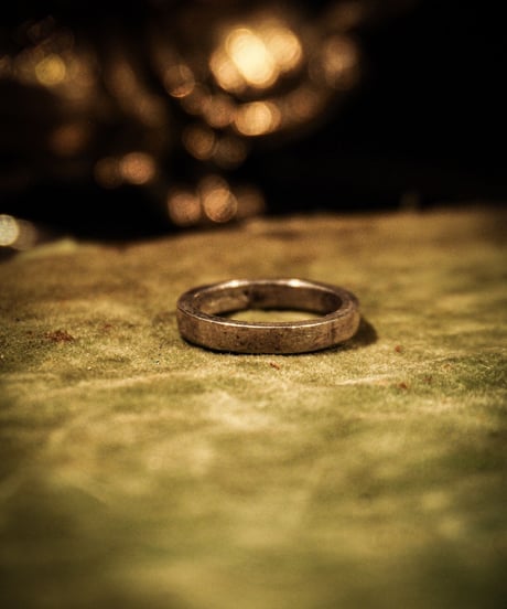 Dullness simple vintage silver ring
