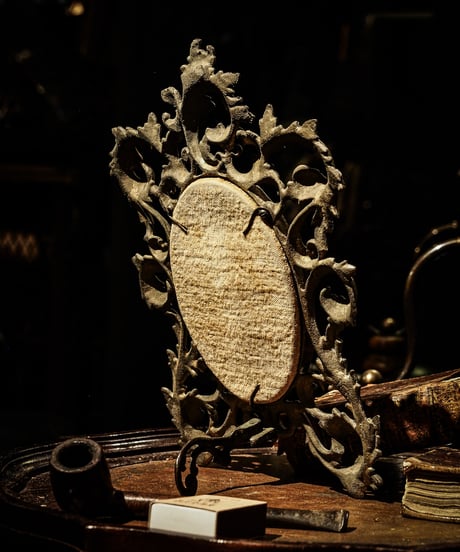 1800's- Rocaille stand mirror