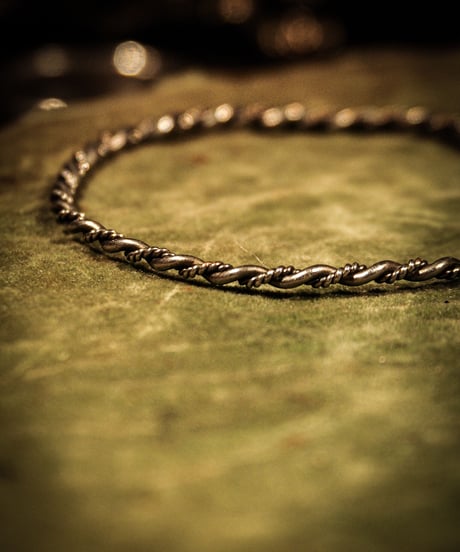 Twisted silver bracelet
