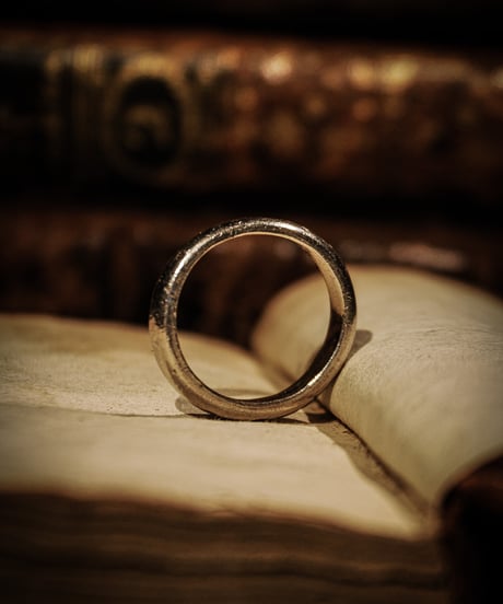 Subdued wide simple vintage sterling silver ring