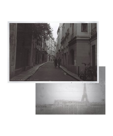 PARIS PHOTO POST CARD  [ Walk in the alley ]