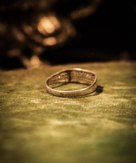 Signet vintage silver ring