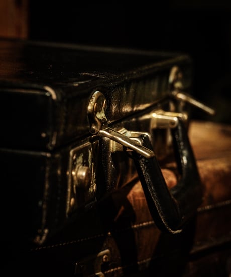 Vintage real leather attaché case