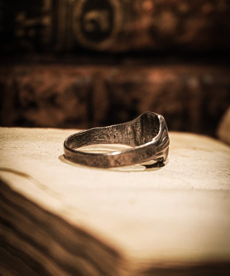 1930s British Sterling Silver Signet Ring