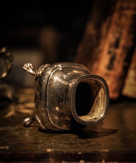 Victorian EPNS Silver Salt Pot with Lion Mask Feet
