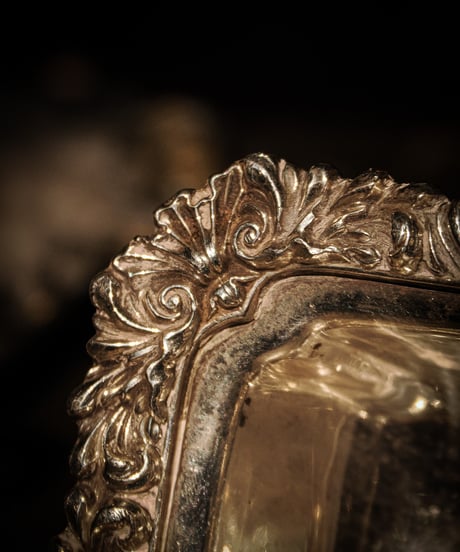 Victorian Silver-Plated Salt Cellar with Ornate Acanthus Border and Paw Feet