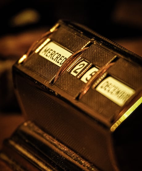 1940's Desk Calendar -Brass-