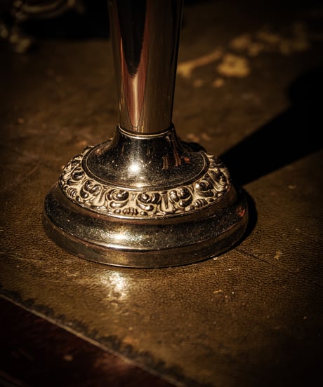 English Silver-Plated Flower Vase