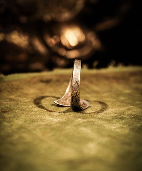 Native spoon vintage silver ring