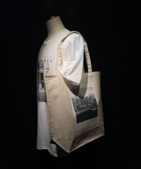 PARIS PHOTO TOTE BAG [ Seine river and man ]