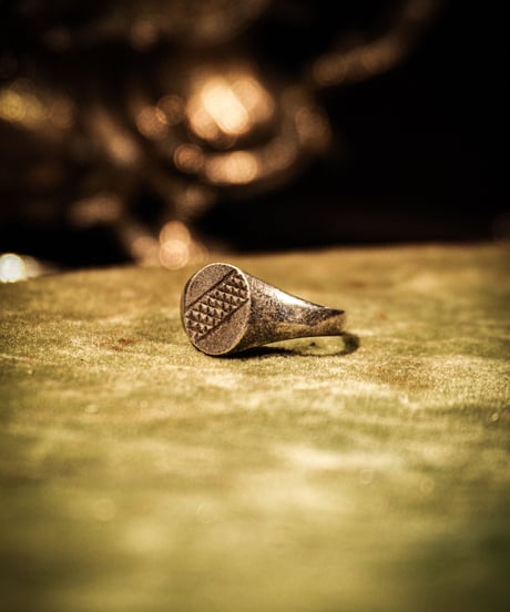 Signet vintage silver ring