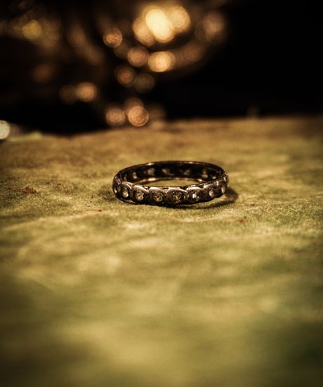 Eternity vintage silver ring