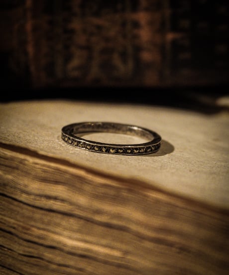 Eternity vintage sterling silver ring