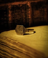 Half Engraved signet ring