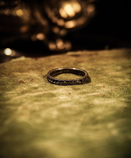 Eternity vintage silver ring