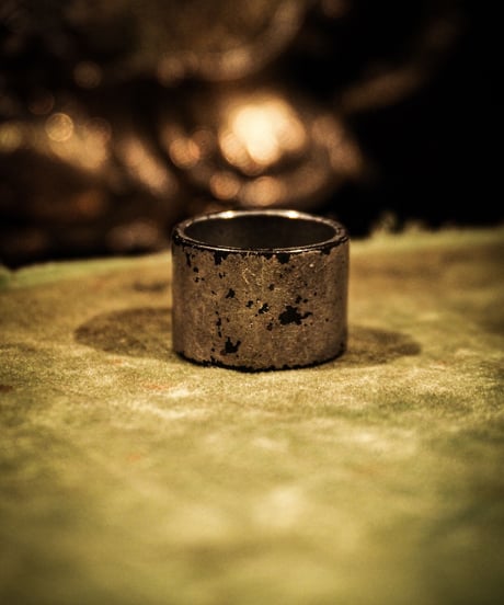 Wide vintage silver ring