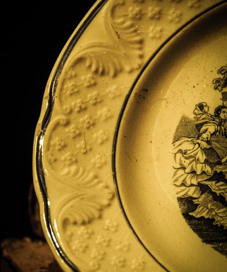 1880's-1920's Talking plate, earthenware