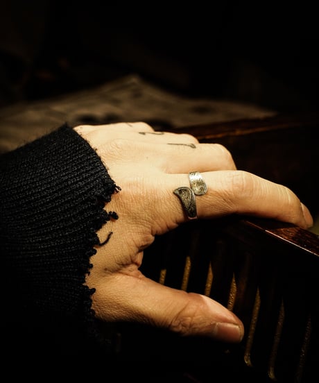 Native spoon vintage silver ring