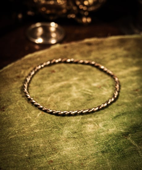 Twisted silver bracelet