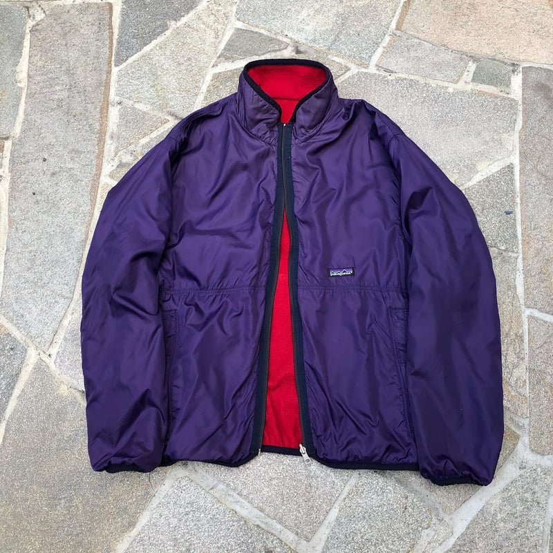 ポ*店様 patagonia ナイロンジャケット M レッド/パープル F91年