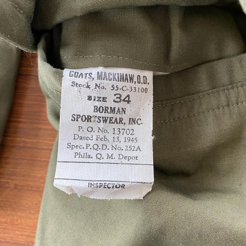 40s US Army Mackinaw Coat | LOOP 40s US Army Mackinaw Coat | LOOP