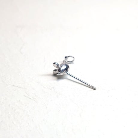 22P20 Silver(Rh) Single earring (Mouse Design)
