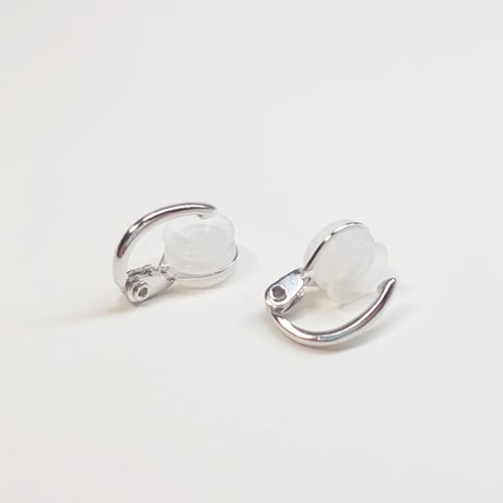 PE-F/Rh Silver(Rh) Earrings(フープイヤリング)