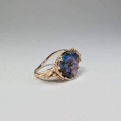 4R70 K10 Ring (Boulder Opal)