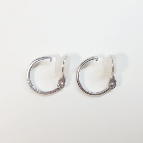 PE-FR/Rh Silver(Rh) Earrings(フープイヤリング)