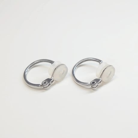 PE-FR/Rh Silver(Rh) Earrings(フープイヤリング)